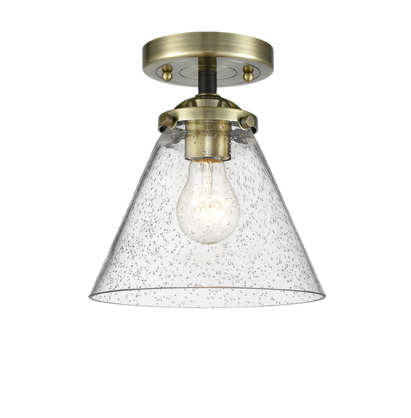 Innovations Lighting Large Cone 1 Light Semi-Flush Mount Part Of The Nouveau Collection 284-1C-BAB-G44-LED