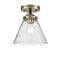 Innovations Lighting Large Cone 1 Light Semi-Flush Mount Part Of The Nouveau Collection 284-1C-BAB-G44-LED