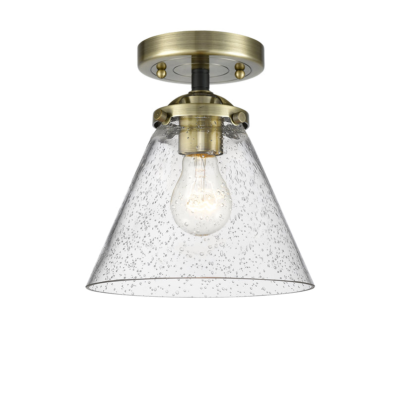 Innovations Lighting Large Cone 1 Light Semi-Flush Mount Part Of The Nouveau Collection 284-1C-BAB-G44-LED