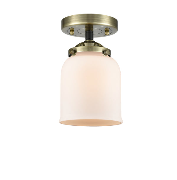 Innovations Lighting Small Bell 1 Light Semi-Flush Mount Part Of The Nouveau Collection 284-1C-BAB-G51-LED
