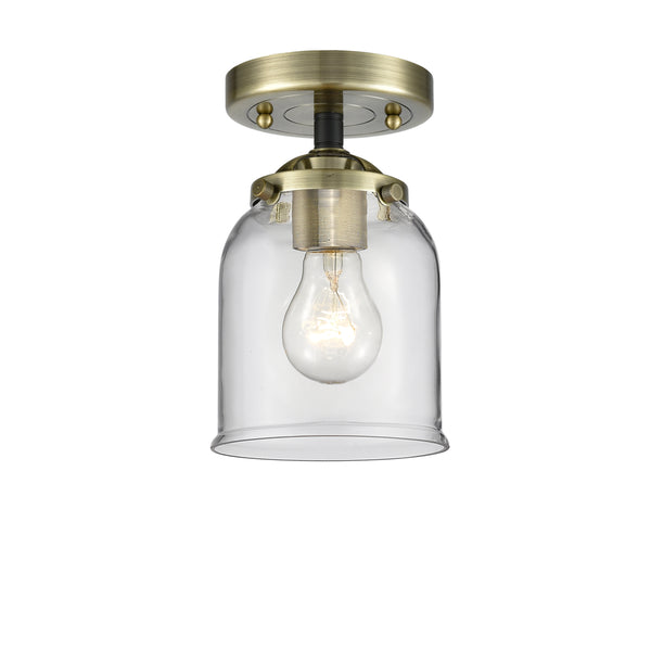 Innovations Lighting Small Bell 1 Light Semi-Flush Mount Part Of The Nouveau Collection 284-1C-BAB-G52-LED