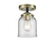 Innovations Lighting Small Bell 1 Light Semi-Flush Mount Part Of The Nouveau Collection 284-1C-BAB-G52-LED