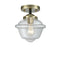Innovations Lighting Small Oxford 1 Light Semi-Flush Mount Part Of The Nouveau Collection 284-1C-BAB-G532-LED