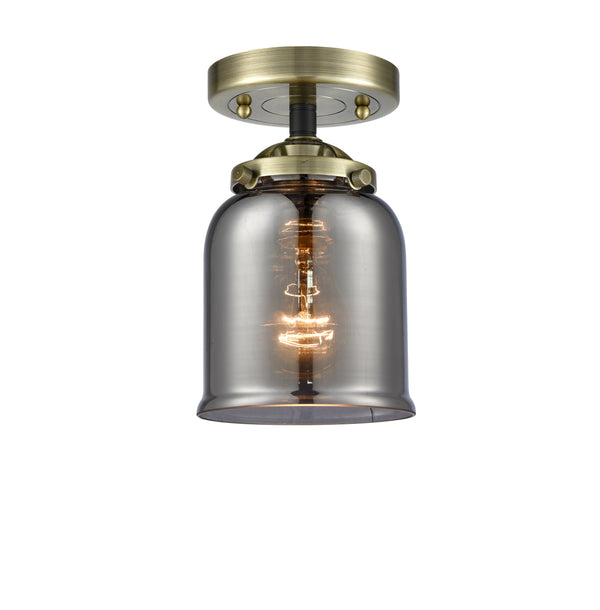 Innovations Lighting Small Bell 1 Light Semi-Flush Mount Part Of The Nouveau Collection 284-1C-BAB-G53