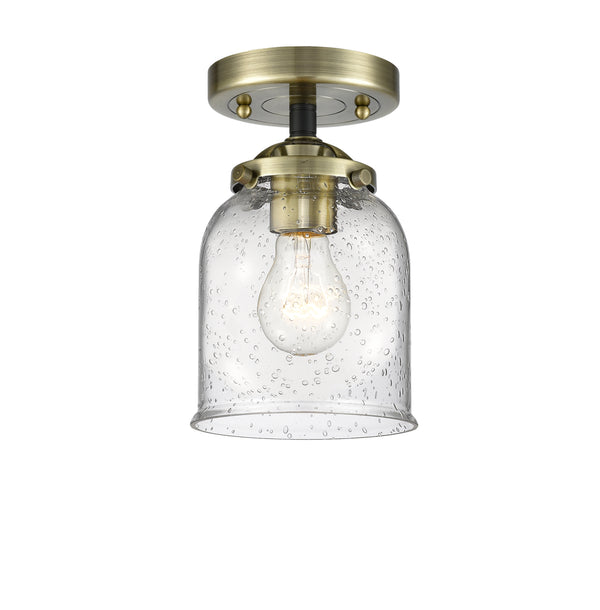 Innovations Lighting Small Bell 1 Light Semi-Flush Mount Part Of The Nouveau Collection 284-1C-BAB-G54-LED