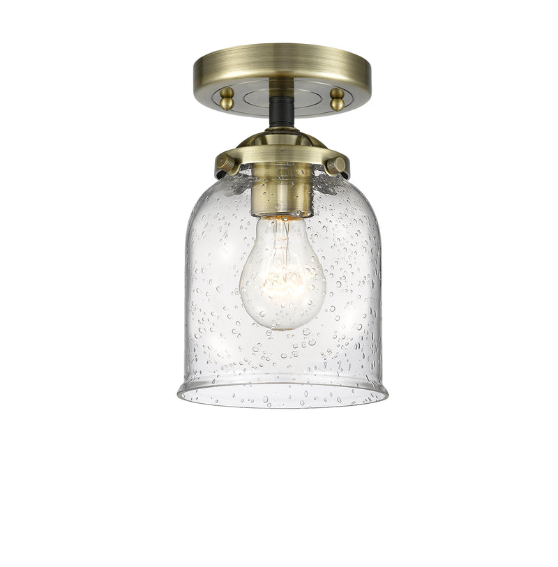 Innovations Lighting Small Bell 1 Light Semi-Flush Mount Part Of The Nouveau Collection 284-1C-BAB-G54-LED