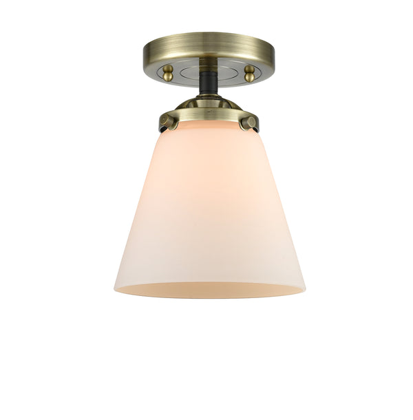 Innovations Lighting Small Cone 1 Light Semi-Flush Mount Part Of The Nouveau Collection 284-1C-BAB-G61-LED