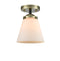 Innovations Lighting Small Cone 1 Light Semi-Flush Mount Part Of The Nouveau Collection 284-1C-BAB-G61-LED