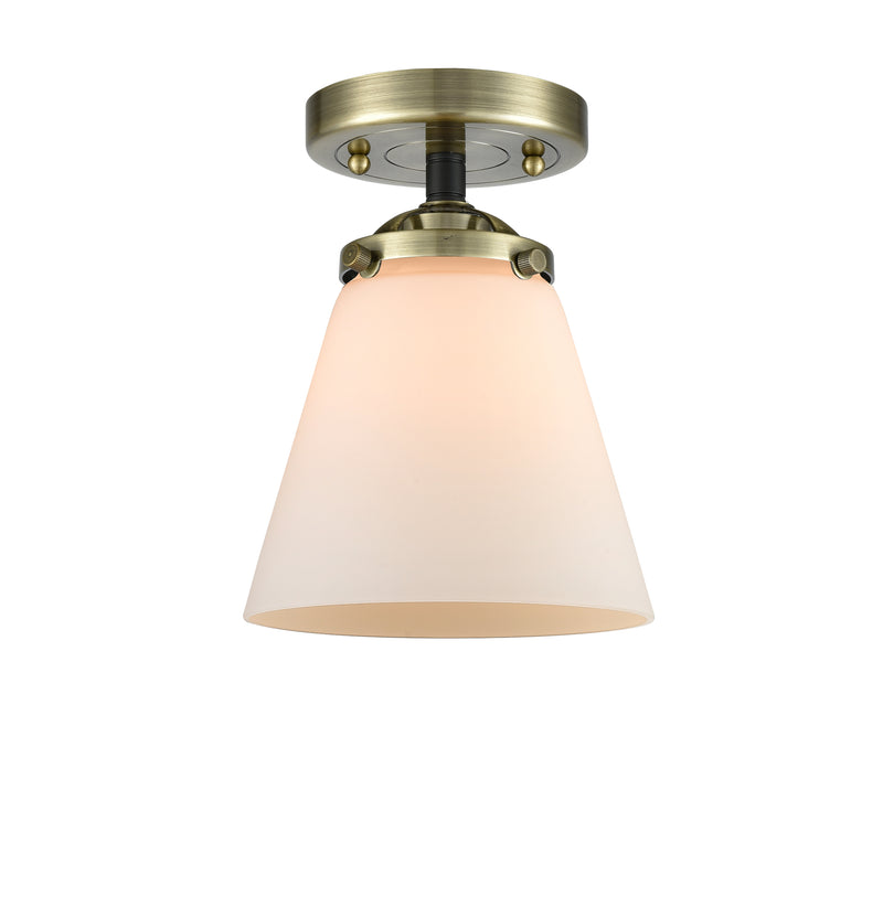 Innovations Lighting Small Cone 1 Light Semi-Flush Mount Part Of The Nouveau Collection 284-1C-BAB-G61-LED