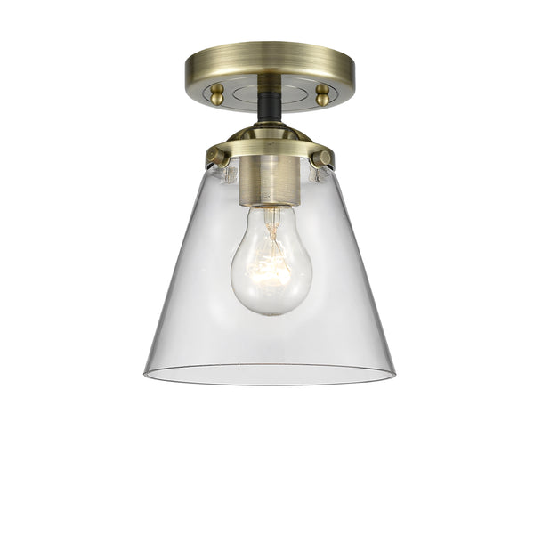 Innovations Lighting Small Cone 1 Light Semi-Flush Mount Part Of The Nouveau Collection 284-1C-BAB-G62