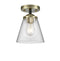 Innovations Lighting Small Cone 1 Light Semi-Flush Mount Part Of The Nouveau Collection 284-1C-BAB-G62