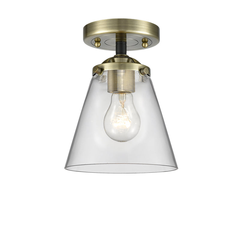 Innovations Lighting Small Cone 1 Light Semi-Flush Mount Part Of The Nouveau Collection 284-1C-BAB-G62