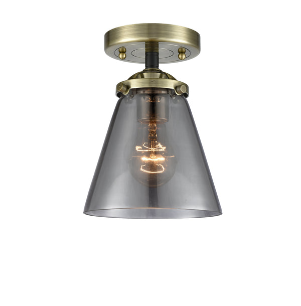 Innovations Lighting Small Cone 1 Light Semi-Flush Mount Part Of The Nouveau Collection 284-1C-BAB-G63-LED