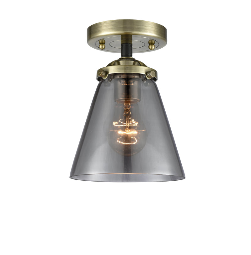 Innovations Lighting Small Cone 1 Light Semi-Flush Mount Part Of The Nouveau Collection 284-1C-BAB-G63-LED