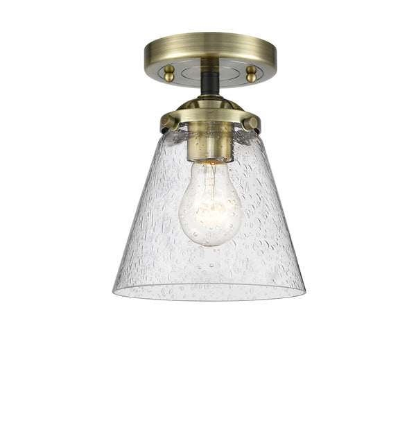 Innovations Lighting Small Cone 1 Light Semi-Flush Mount Part Of The Nouveau Collection 284-1C-BAB-G64-LED