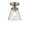 Innovations Lighting Small Cone 1 Light Semi-Flush Mount Part Of The Nouveau Collection 284-1C-BAB-G64-LED