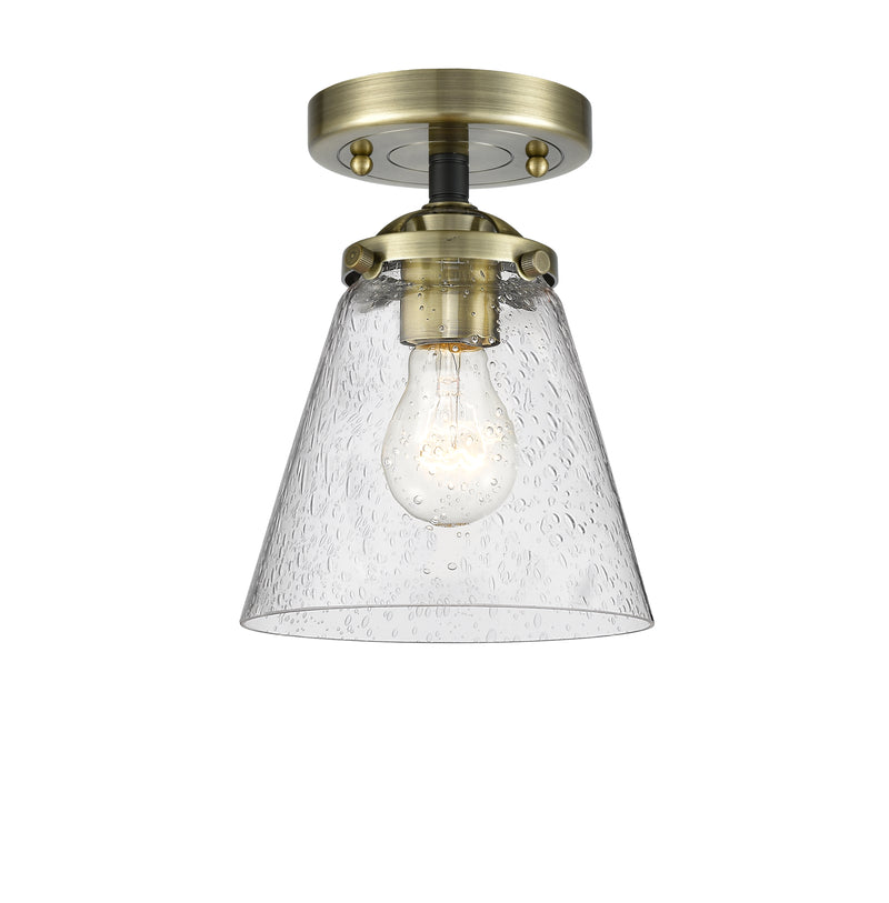 Innovations Lighting Small Cone 1 Light Semi-Flush Mount Part Of The Nouveau Collection 284-1C-BAB-G64-LED