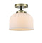 Innovations Lighting Large Bell 1 Light Semi-Flush Mount Part Of The Nouveau Collection 284-1C-BAB-G71-LED