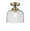 Innovations Lighting Large Bell 1 Light Semi-Flush Mount Part Of The Nouveau Collection 284-1C-BAB-G74-LED