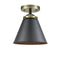 Innovations Lighting Appalachian 1 Light Semi-Flush Mount Part Of The Nouveau Collection 284-1C-BAB-M13-BK-LED