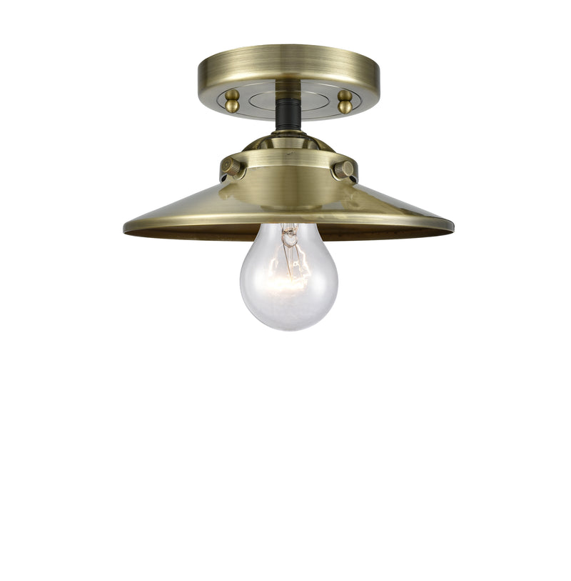 Innovations Lighting Railroad 1 Light Semi-Flush Mount Part Of The Nouveau Collection 284-1C-BAB-M4-AB