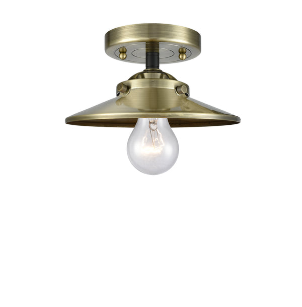 Innovations Lighting Railroad 1 Light Semi-Flush Mount Part Of The Nouveau Collection 284-1C-BAB-M4-AB-LED