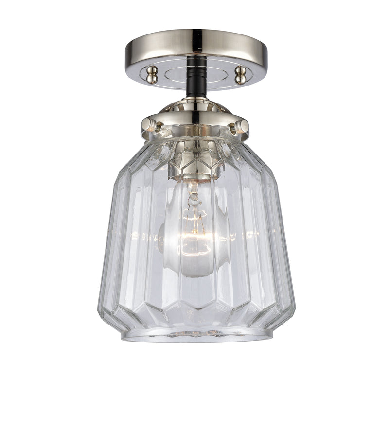 Innovations Lighting Chatham 1 Light Semi-Flush Mount Part Of The Nouveau Collection 284-1C-BPN-G142-LED