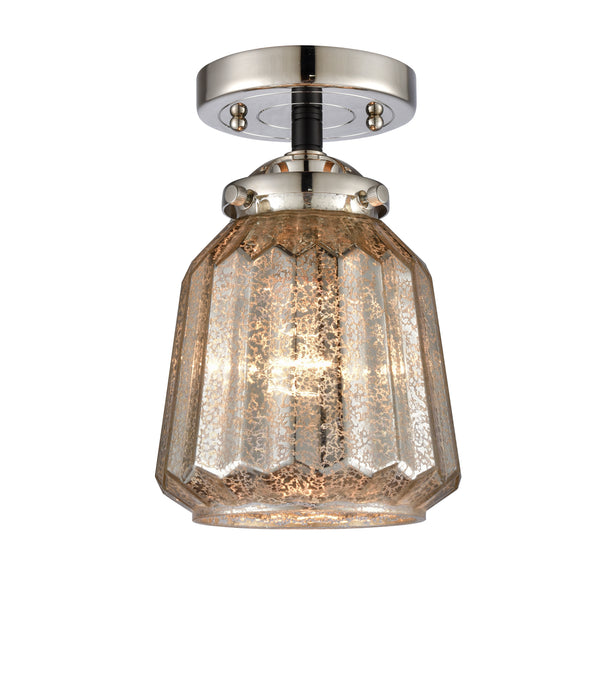 Innovations Lighting Chatham 1 Light Semi-Flush Mount Part Of The Nouveau Collection 284-1C-BPN-G146-LED