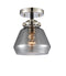 Innovations Lighting Fulton 1 Light Semi-Flush Mount Part Of The Nouveau Collection 284-1C-BPN-G173-LED