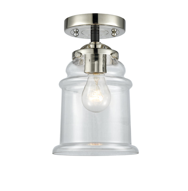 Innovations Lighting Canton 1 Light Semi-Flush Mount Part Of The Nouveau Collection 284-1C-BPN-G182-LED