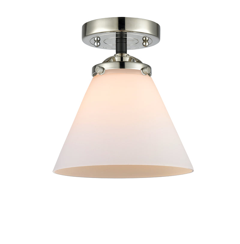 Innovations Lighting Large Cone 1 Light Semi-Flush Mount Part Of The Nouveau Collection 284-1C-BPN-G41-LED