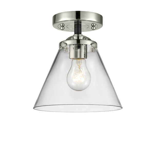 Innovations Lighting Large Cone 1 Light Semi-Flush Mount Part Of The Nouveau Collection 284-1C-BPN-G42-LED