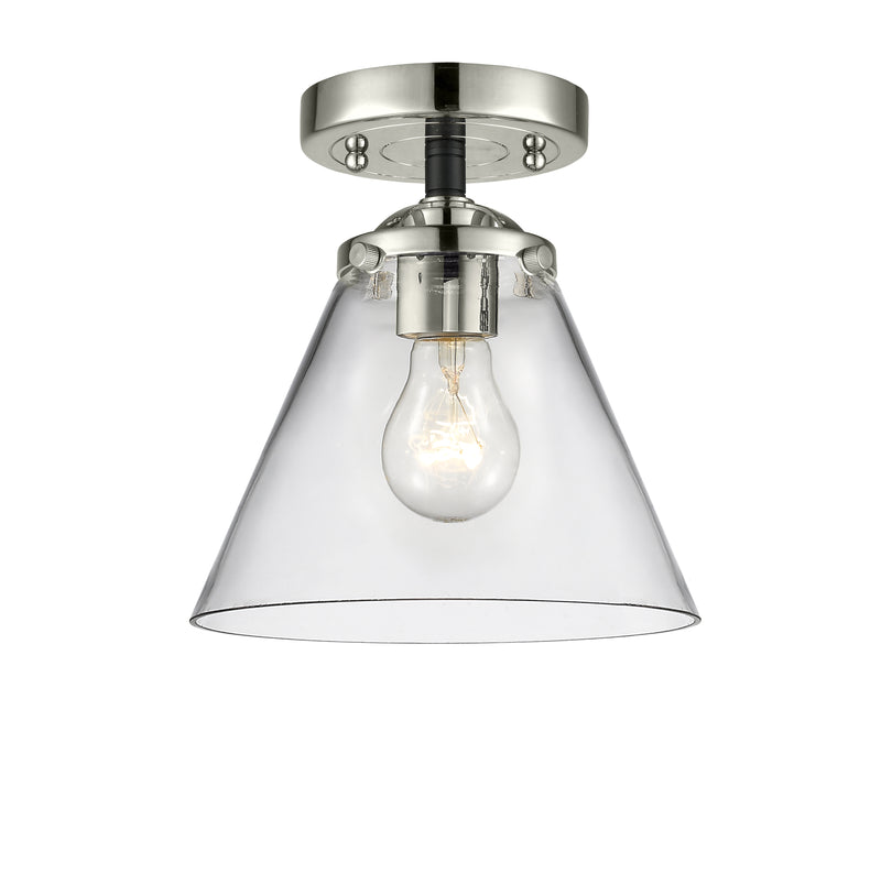 Innovations Lighting Large Cone 1 Light Semi-Flush Mount Part Of The Nouveau Collection 284-1C-BPN-G42-LED