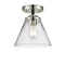 Innovations Lighting Large Cone 1 Light Semi-Flush Mount Part Of The Nouveau Collection 284-1C-BPN-G42