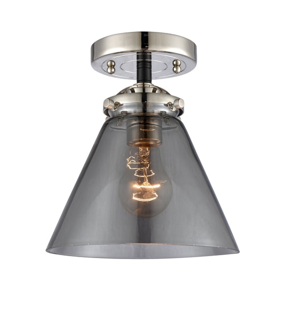 Innovations Lighting Large Cone 1 Light Semi-Flush Mount Part Of The Nouveau Collection 284-1C-BPN-G43