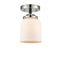 Innovations Lighting Small Bell 1 Light Semi-Flush Mount Part Of The Nouveau Collection 284-1C-BPN-G51
