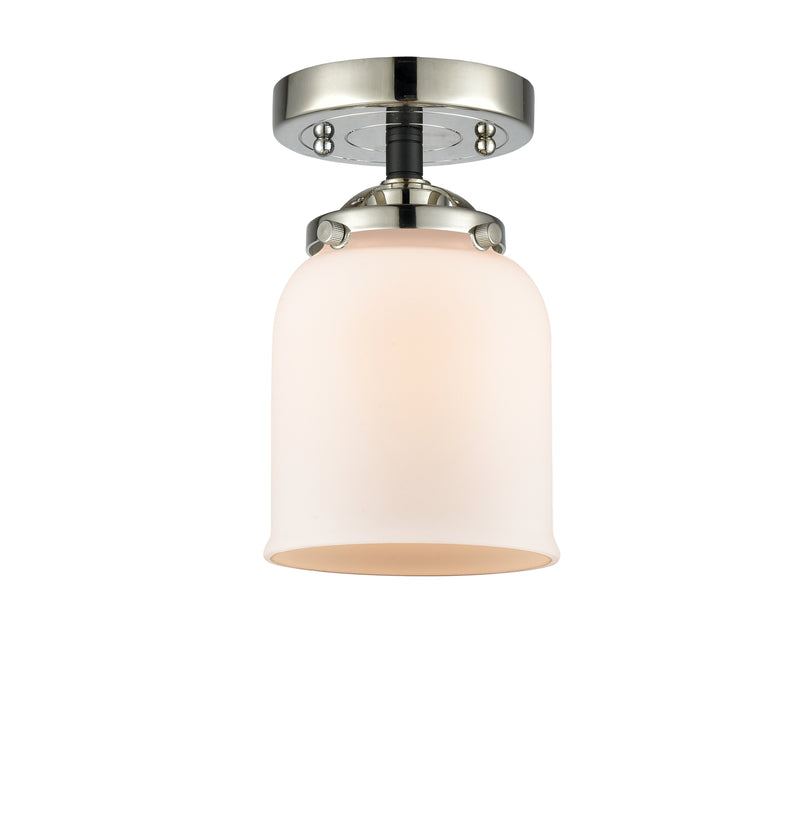 Innovations Lighting Small Bell 1 Light Semi-Flush Mount Part Of The Nouveau Collection 284-1C-BPN-G51-LED