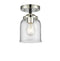 Innovations Lighting Small Bell 1 Light Semi-Flush Mount Part Of The Nouveau Collection 284-1C-BPN-G52