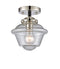 Innovations Lighting Small Oxford 1 Light Semi-Flush Mount Part Of The Nouveau Collection 284-1C-BPN-G534
