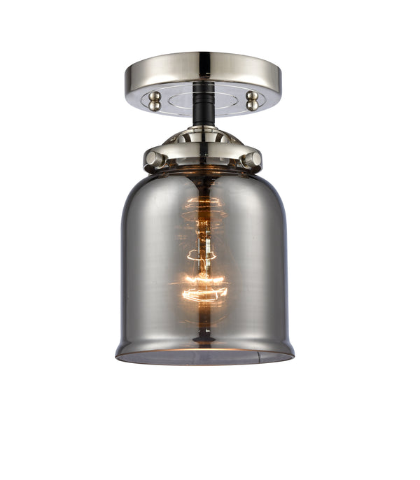 Innovations Lighting Small Bell 1 Light Semi-Flush Mount Part Of The Nouveau Collection 284-1C-BPN-G53-LED