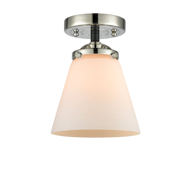 Innovations Lighting Small Cone 1 Light Semi-Flush Mount Part Of The Nouveau Collection 284-1C-BPN-G61