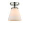 Innovations Lighting Small Cone 1 Light Semi-Flush Mount Part Of The Nouveau Collection 284-1C-BPN-G61-LED