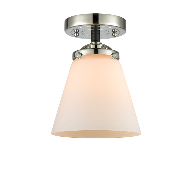 Innovations Lighting Small Cone 1 Light Semi-Flush Mount Part Of The Nouveau Collection 284-1C-BPN-G61-LED