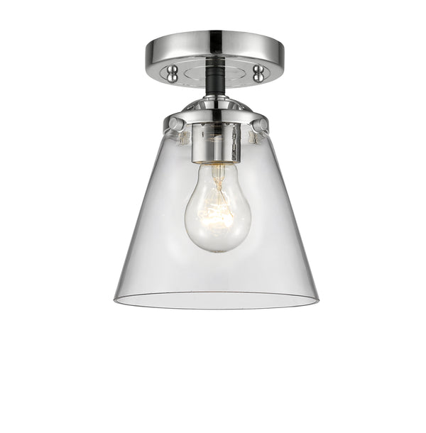 Innovations Lighting Small Cone 1 Light Semi-Flush Mount Part Of The Nouveau Collection 284-1C-BPN-G62