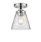 Innovations Lighting Small Cone 1 Light Semi-Flush Mount Part Of The Nouveau Collection 284-1C-BPN-G62