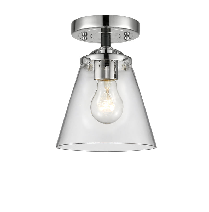 Innovations Lighting Small Cone 1 Light Semi-Flush Mount Part Of The Nouveau Collection 284-1C-BPN-G62-LED