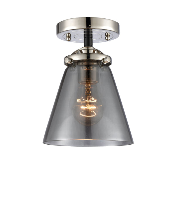 Innovations Lighting Small Cone 1 Light Semi-Flush Mount Part Of The Nouveau Collection 284-1C-BPN-G63-LED