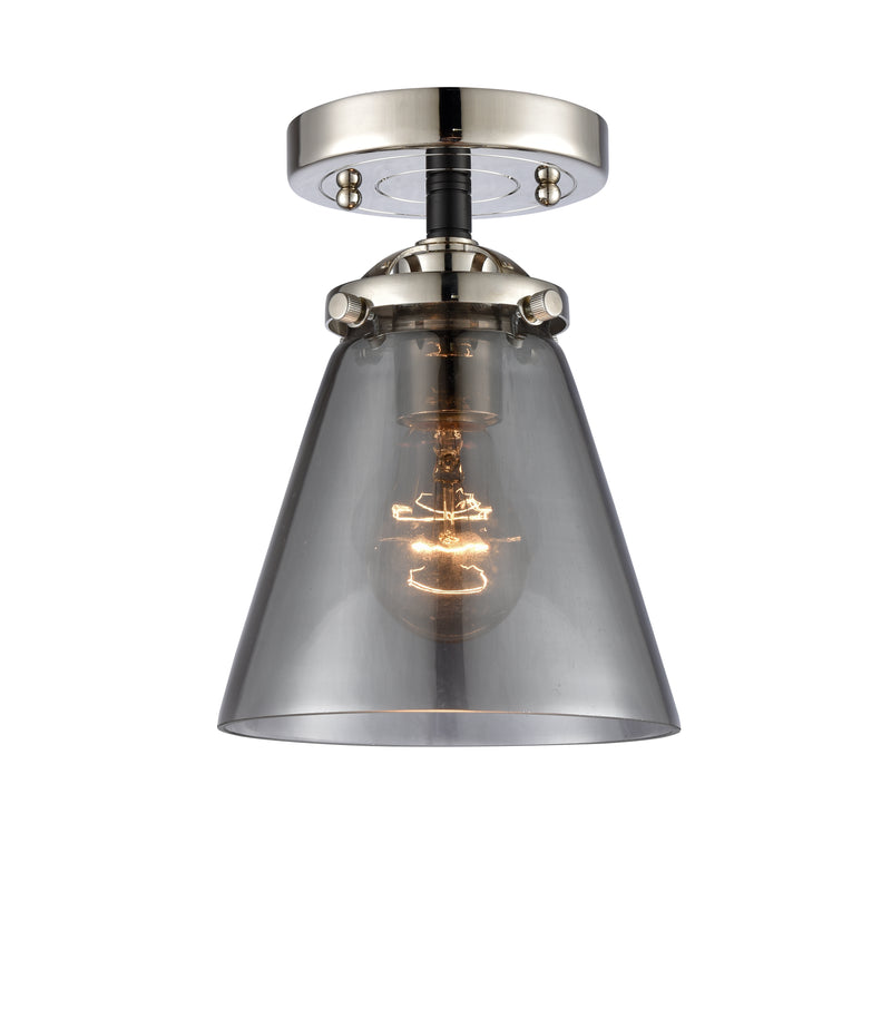Innovations Lighting Small Cone 1 Light Semi-Flush Mount Part Of The Nouveau Collection 284-1C-BPN-G63-LED