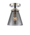 Innovations Lighting Small Cone 1 Light Semi-Flush Mount Part Of The Nouveau Collection 284-1C-BPN-G63