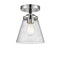 Innovations Lighting Small Cone 1 Light Semi-Flush Mount Part Of The Nouveau Collection 284-1C-BPN-G64-LED
